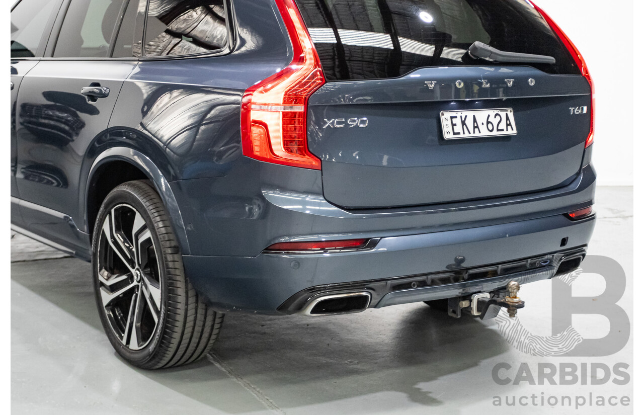 9/2020 Volvo XC90 T6 R-Design (AWD) 256 MY21 4d Wagon Denim Blue Metallic Turbo & Supercharged 2.0L