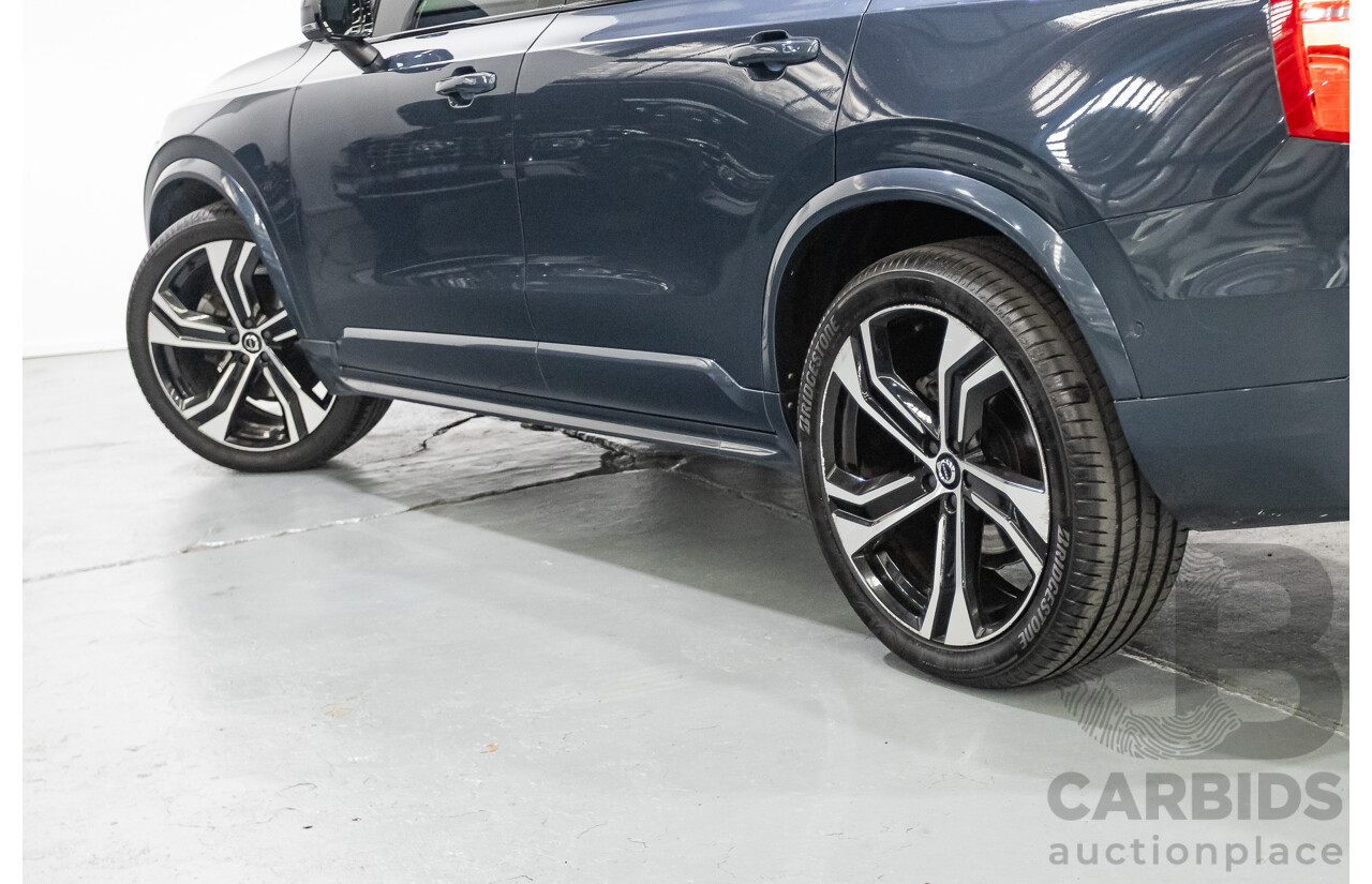 9/2020 Volvo XC90 T6 R-Design (AWD) 256 MY21 4d Wagon Denim Blue Metallic Turbo & Supercharged 2.0L
