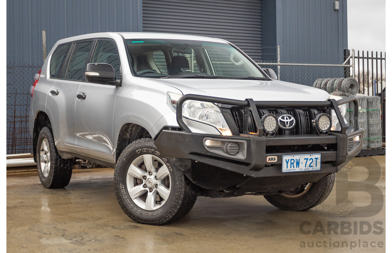 1/2016 Toyota Landcruiser Prado GX (4x4) GDJ150R MY16 4d Wagon Silver Metallic Turbo Diesel 2.8L