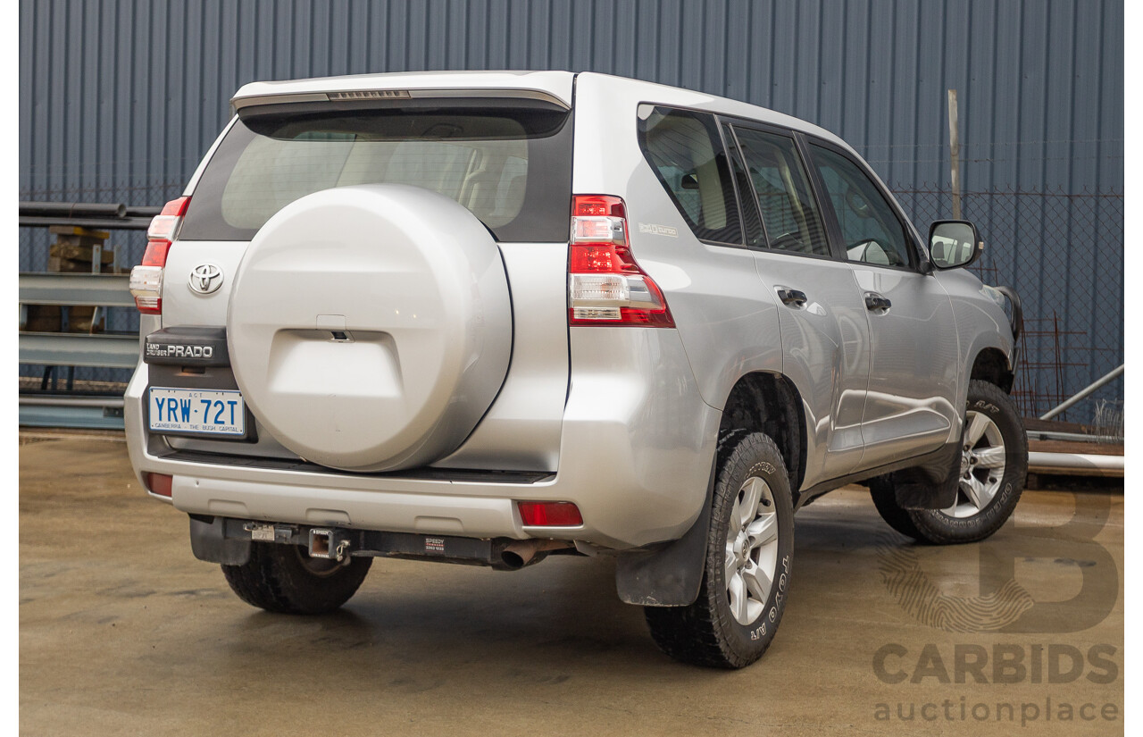1/2016 Toyota Landcruiser Prado GX (4x4) GDJ150R MY16 4d Wagon Silver Metallic Turbo Diesel 2.8L