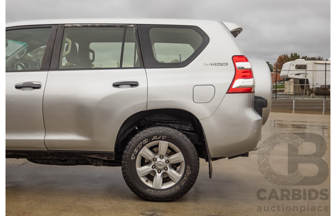 1/2016 Toyota Landcruiser Prado GX (4x4) GDJ150R MY16 4d Wagon Silver Metallic Turbo Diesel 2.8L