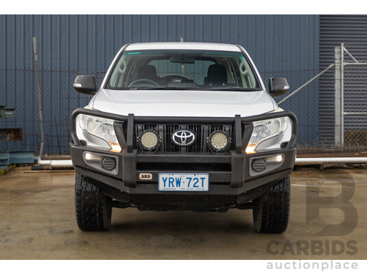 1660125 · 1/2016 Toyota Landcruiser Prado GX (4x4) GDJ150R MY16 4d Wagon Silver Metallic Turbo Diesel 2.8L