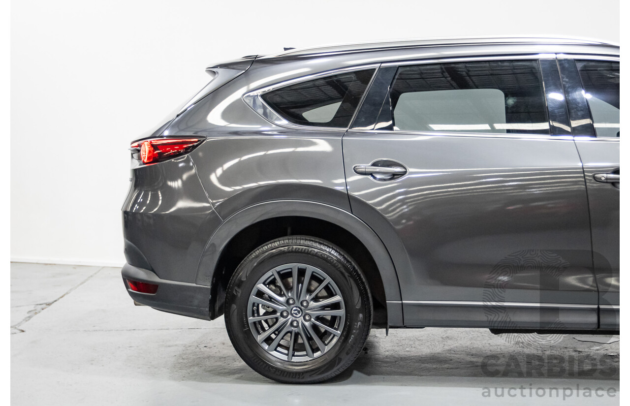 6/2019 Mazda CX-8 Sport (AWD) KG B 4d Wagon Machine Grey Metallic Turbo Diesel 2.2L - 7 Seater