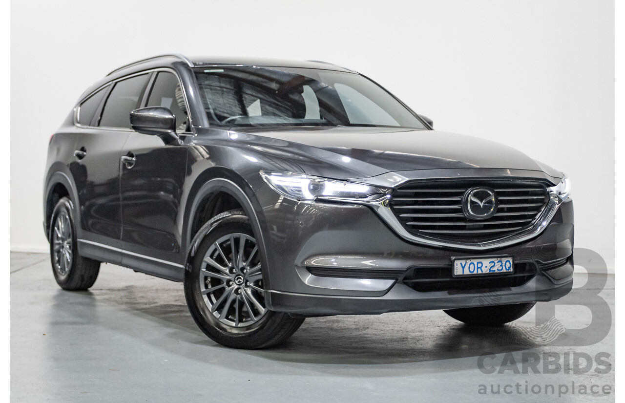 6/2019 Mazda CX-8 Sport (AWD) KG B 4d Wagon Machine Grey Metallic Turbo Diesel 2.2L - 7 Seater