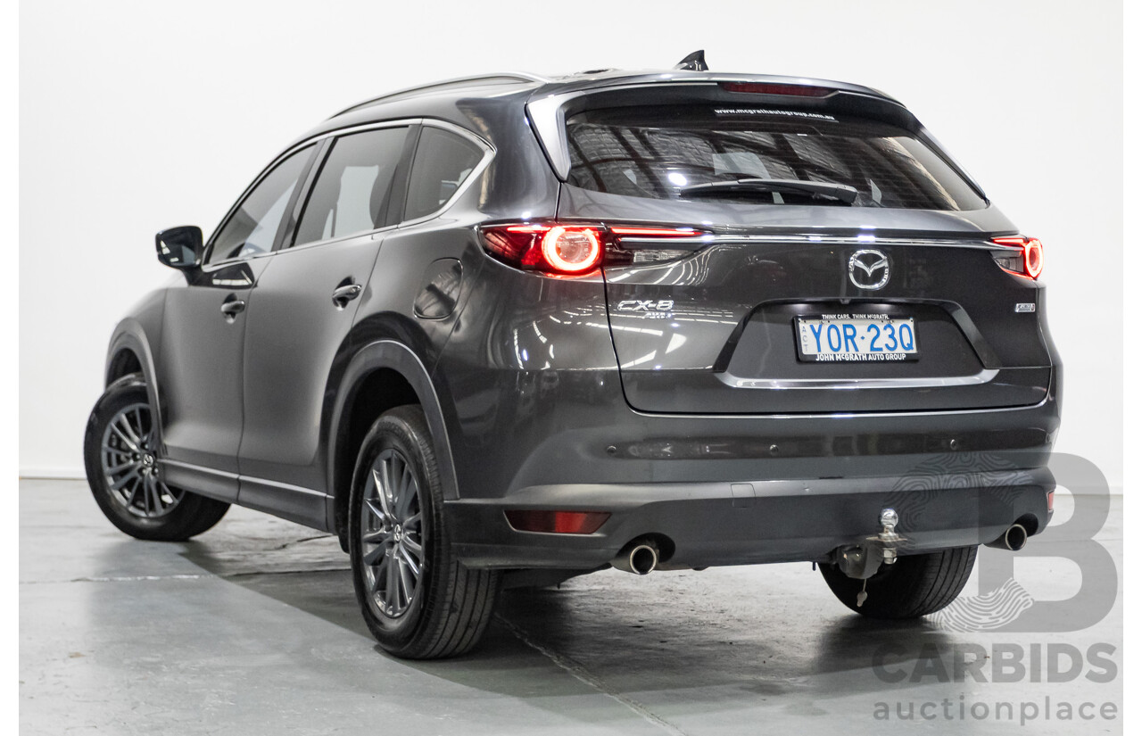 6/2019 Mazda CX-8 Sport (AWD) KG B 4d Wagon Machine Grey Metallic Turbo Diesel 2.2L - 7 Seater