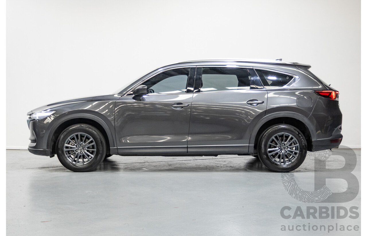 6/2019 Mazda CX-8 Sport (AWD) KG B 4d Wagon Machine Grey Metallic Turbo Diesel 2.2L - 7 Seater