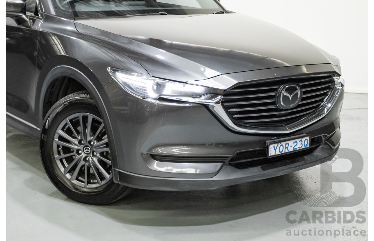 6/2019 Mazda CX-8 Sport (AWD) KG B 4d Wagon Machine Grey Metallic Turbo Diesel 2.2L - 7 Seater