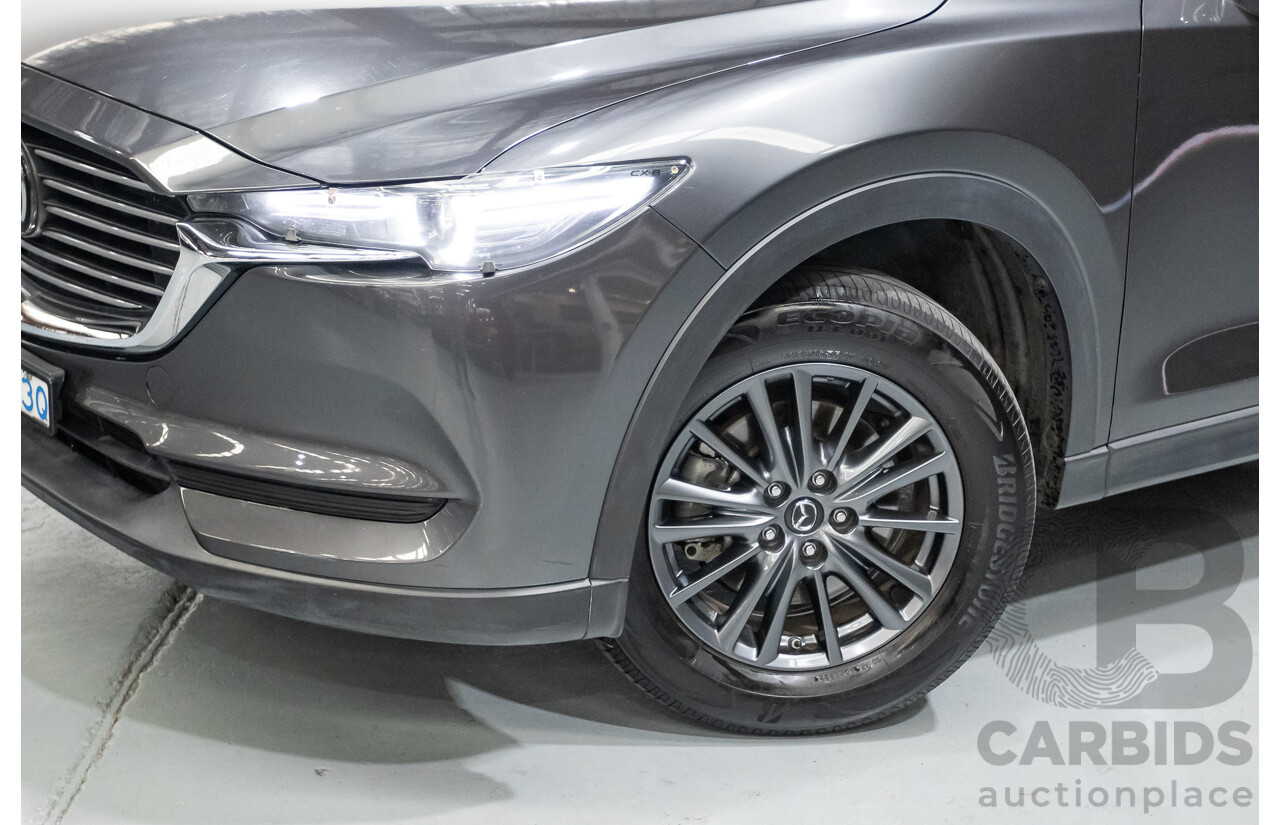 6/2019 Mazda CX-8 Sport (AWD) KG B 4d Wagon Machine Grey Metallic Turbo Diesel 2.2L - 7 Seater
