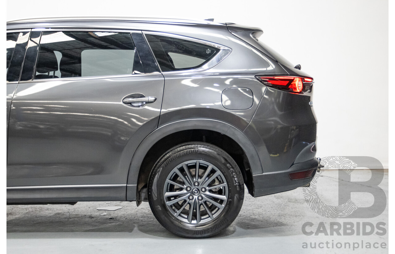 6/2019 Mazda CX-8 Sport (AWD) KG B 4d Wagon Machine Grey Metallic Turbo Diesel 2.2L - 7 Seater