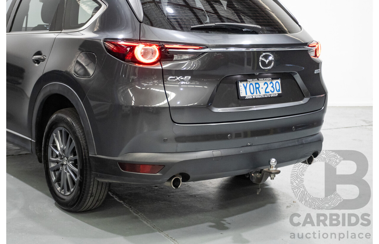 6/2019 Mazda CX-8 Sport (AWD) KG B 4d Wagon Machine Grey Metallic Turbo Diesel 2.2L - 7 Seater