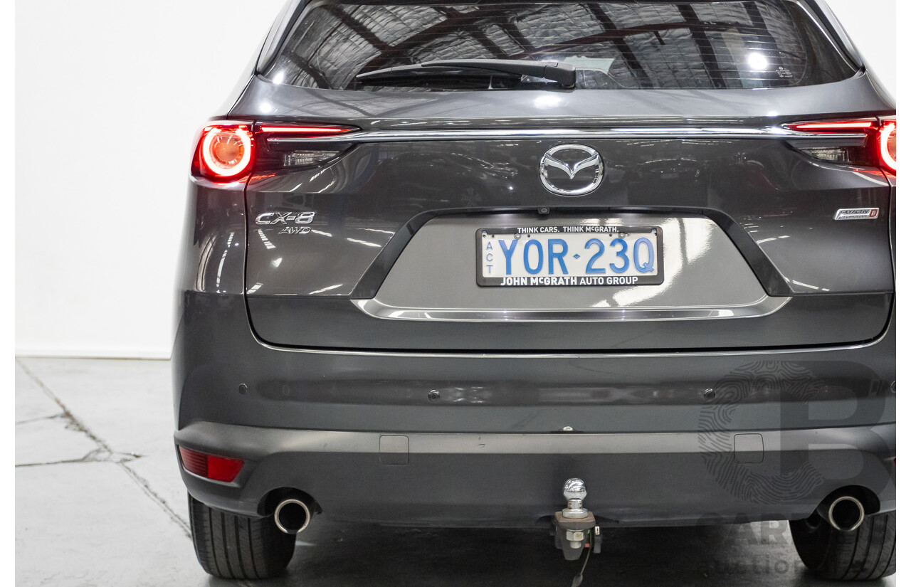 6/2019 Mazda CX-8 Sport (AWD) KG B 4d Wagon Machine Grey Metallic Turbo Diesel 2.2L - 7 Seater