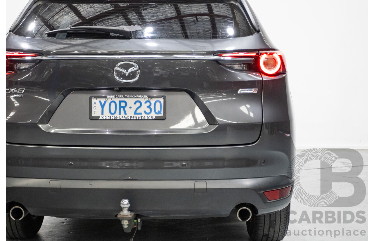 6/2019 Mazda CX-8 Sport (AWD) KG B 4d Wagon Machine Grey Metallic Turbo Diesel 2.2L - 7 Seater
