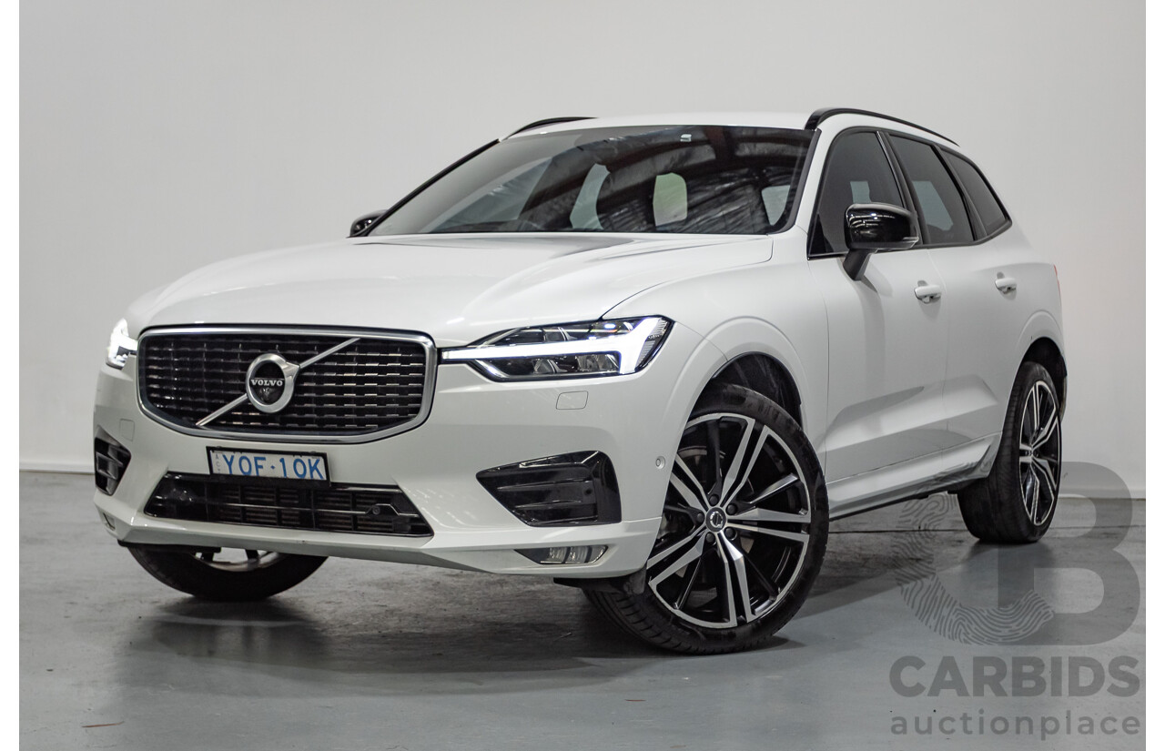 3/2020 Volvo XC60 T6 R-Design (AWD) 246 MY20 4d Wagon Crystal White Pearl Turbo & Supercharged 2.0L