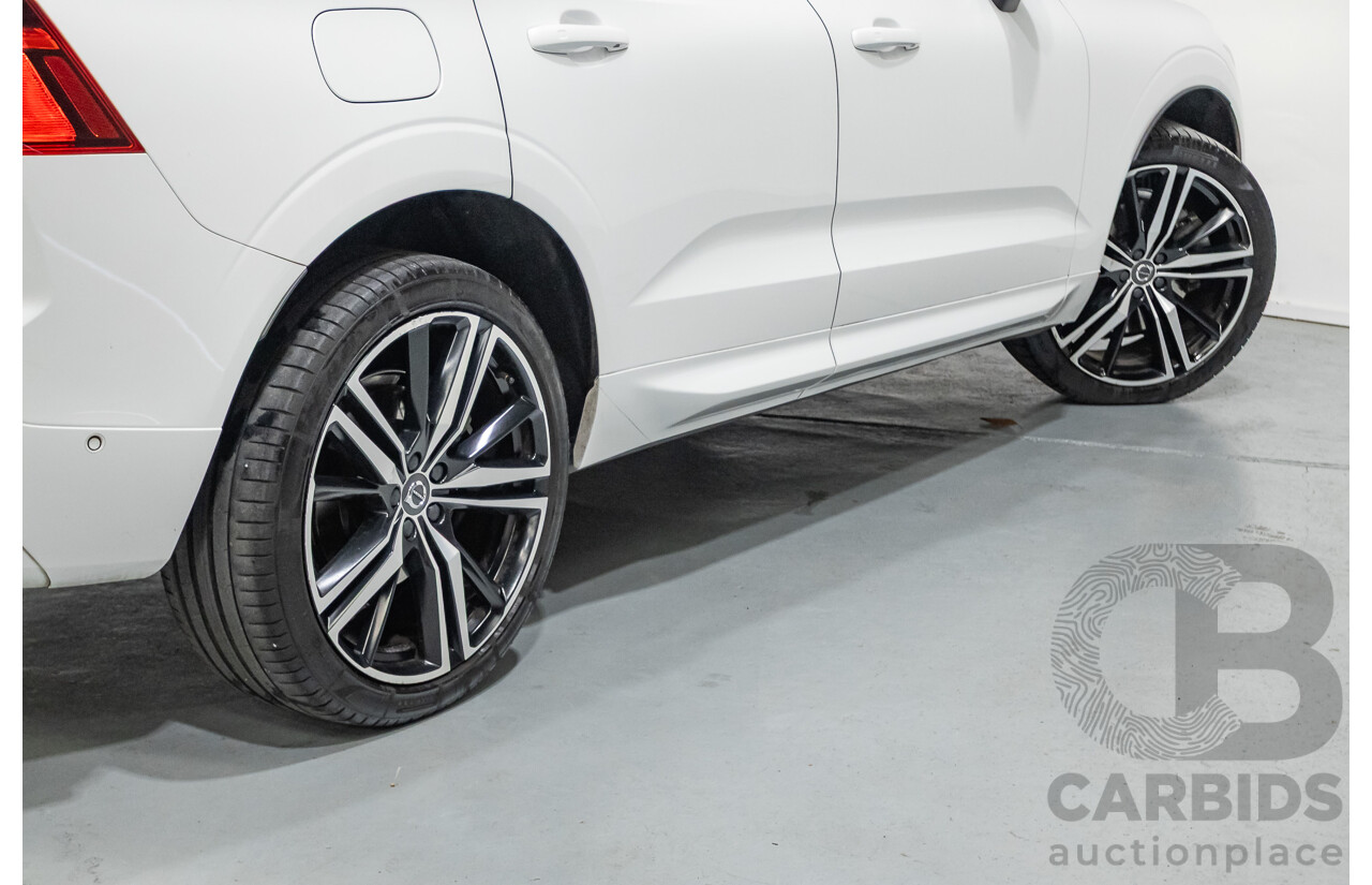 3/2020 Volvo XC60 T6 R-Design (AWD) 246 MY20 4d Wagon Crystal White Pearl Turbo & Supercharged 2.0L