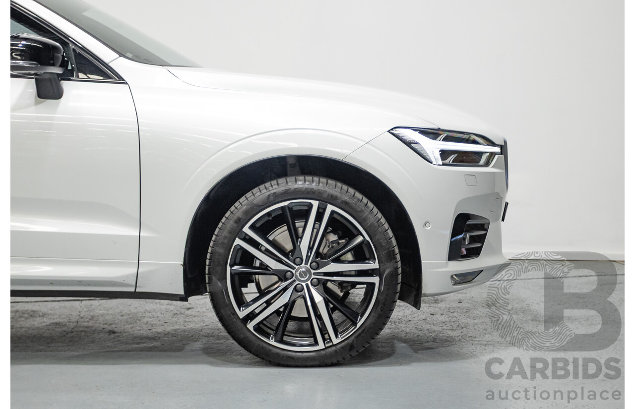 3/2020 Volvo XC60 T6 R-Design (AWD) 246 MY20 4d Wagon Crystal White Pearl Turbo & Supercharged 2.0L