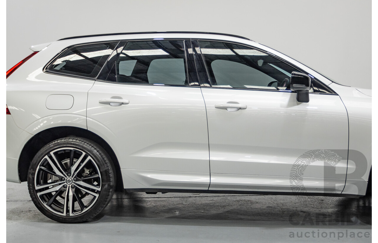 3/2020 Volvo XC60 T6 R-Design (AWD) 246 MY20 4d Wagon Crystal White Pearl Turbo & Supercharged 2.0L
