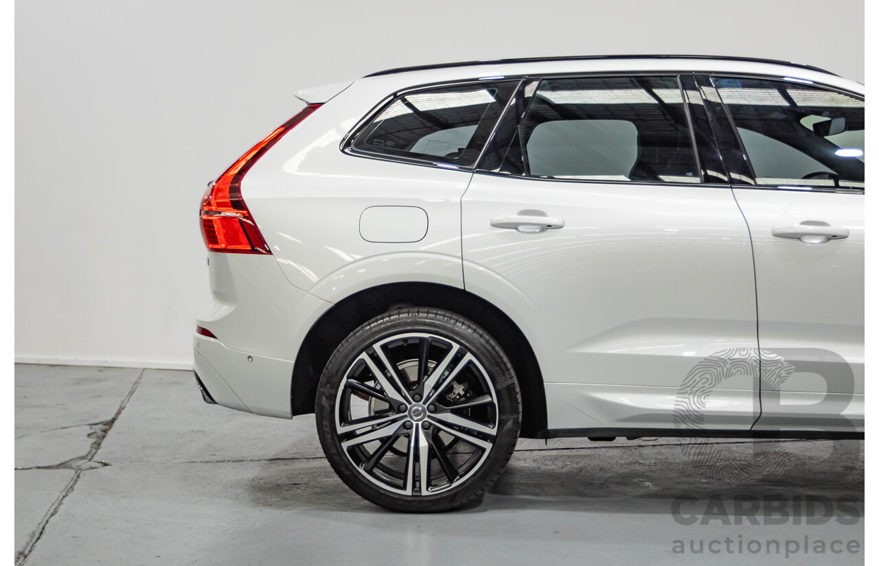 3/2020 Volvo XC60 T6 R-Design (AWD) 246 MY20 4d Wagon Crystal White Pearl Turbo & Supercharged 2.0L