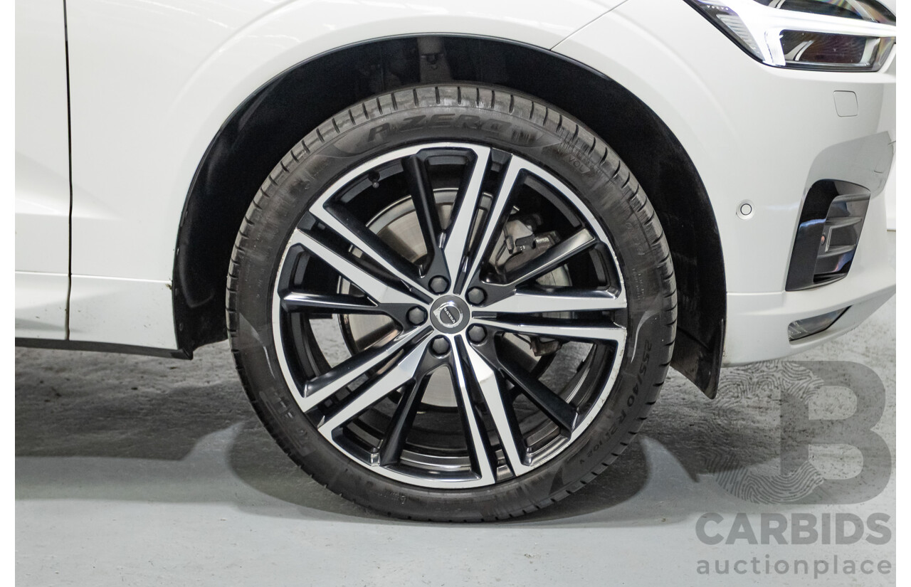3/2020 Volvo XC60 T6 R-Design (AWD) 246 MY20 4d Wagon Crystal White Pearl Turbo & Supercharged 2.0L
