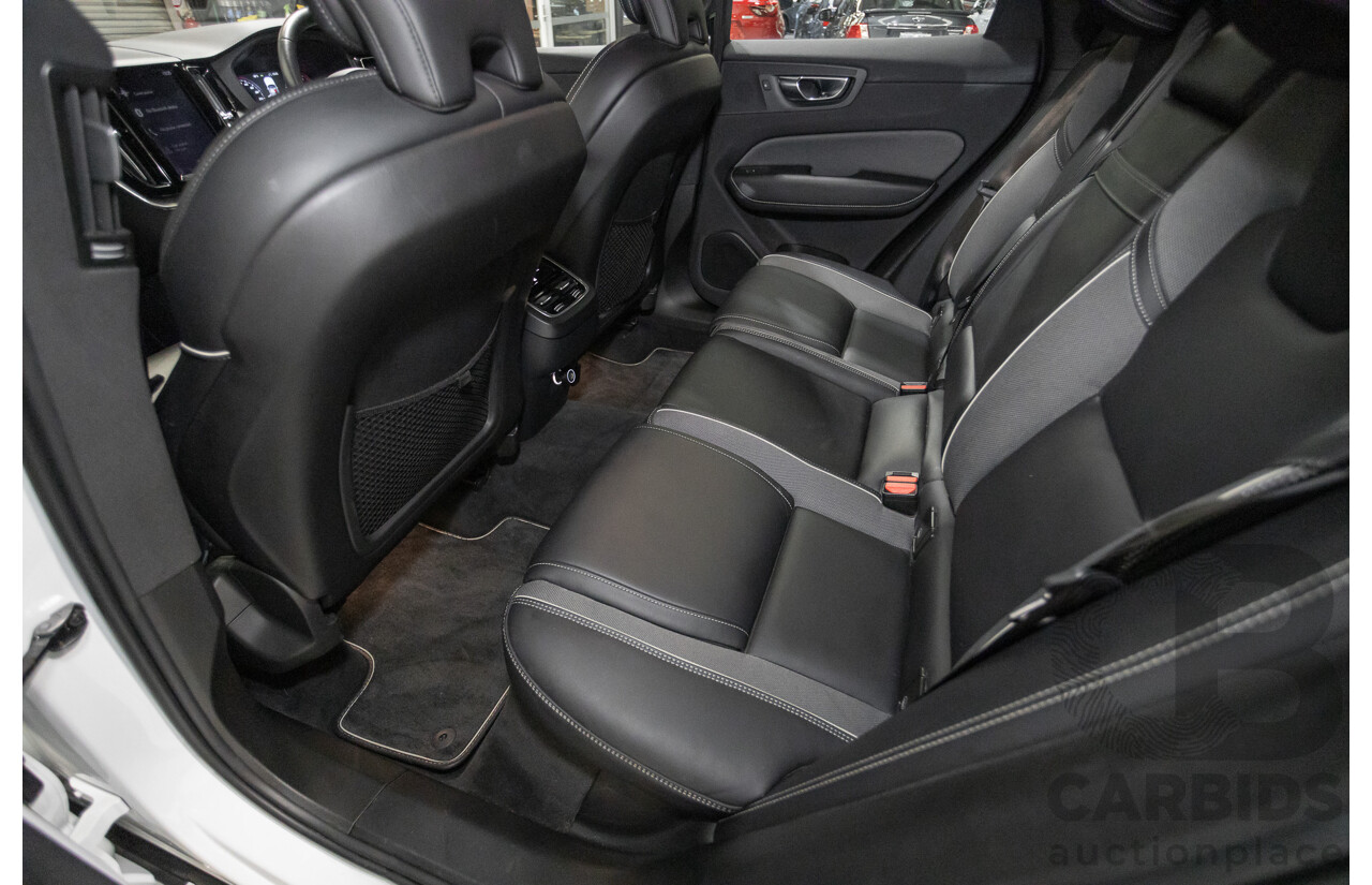 3/2020 Volvo XC60 T6 R-Design (AWD) 246 MY20 4d Wagon Crystal White Pearl Turbo & Supercharged 2.0L