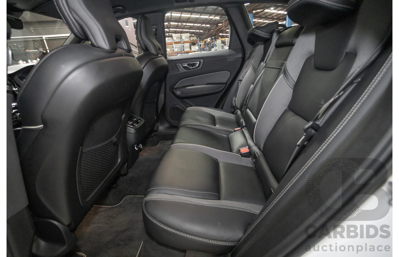 3/2020 Volvo XC60 T6 R-Design (AWD) 246 MY20 4d Wagon Crystal White Pearl Turbo & Supercharged 2.0L
