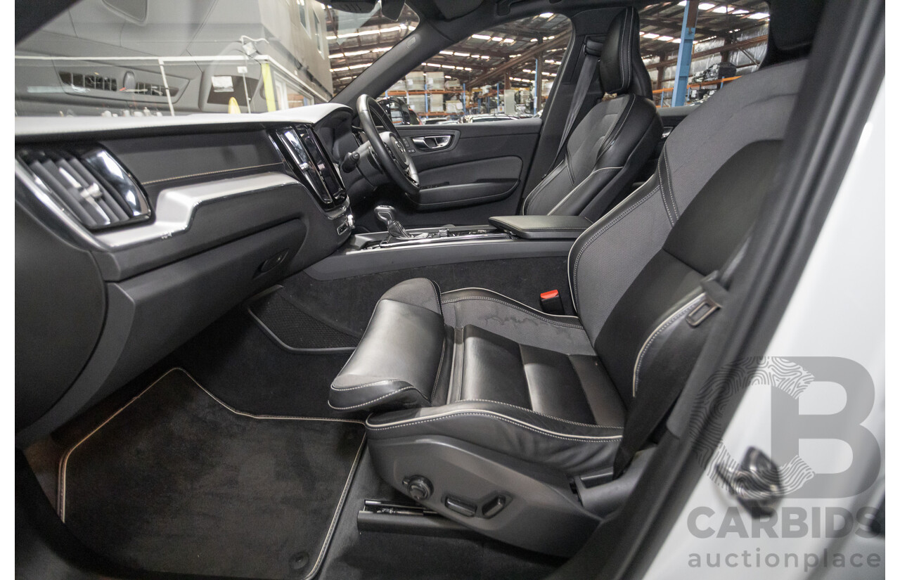 3/2020 Volvo XC60 T6 R-Design (AWD) 246 MY20 4d Wagon Crystal White Pearl Turbo & Supercharged 2.0L