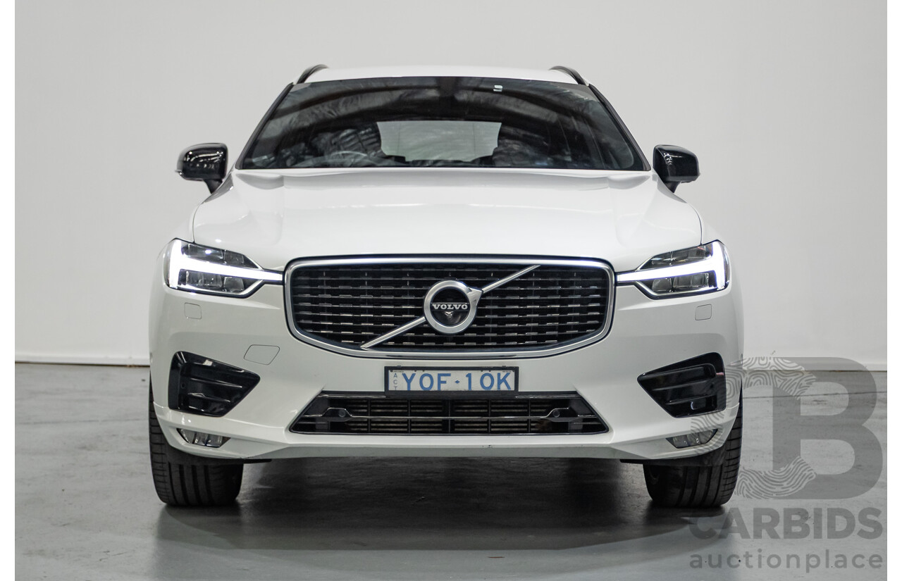 3/2020 Volvo XC60 T6 R-Design (AWD) 246 MY20 4d Wagon Crystal White Pearl Turbo & Supercharged 2.0L