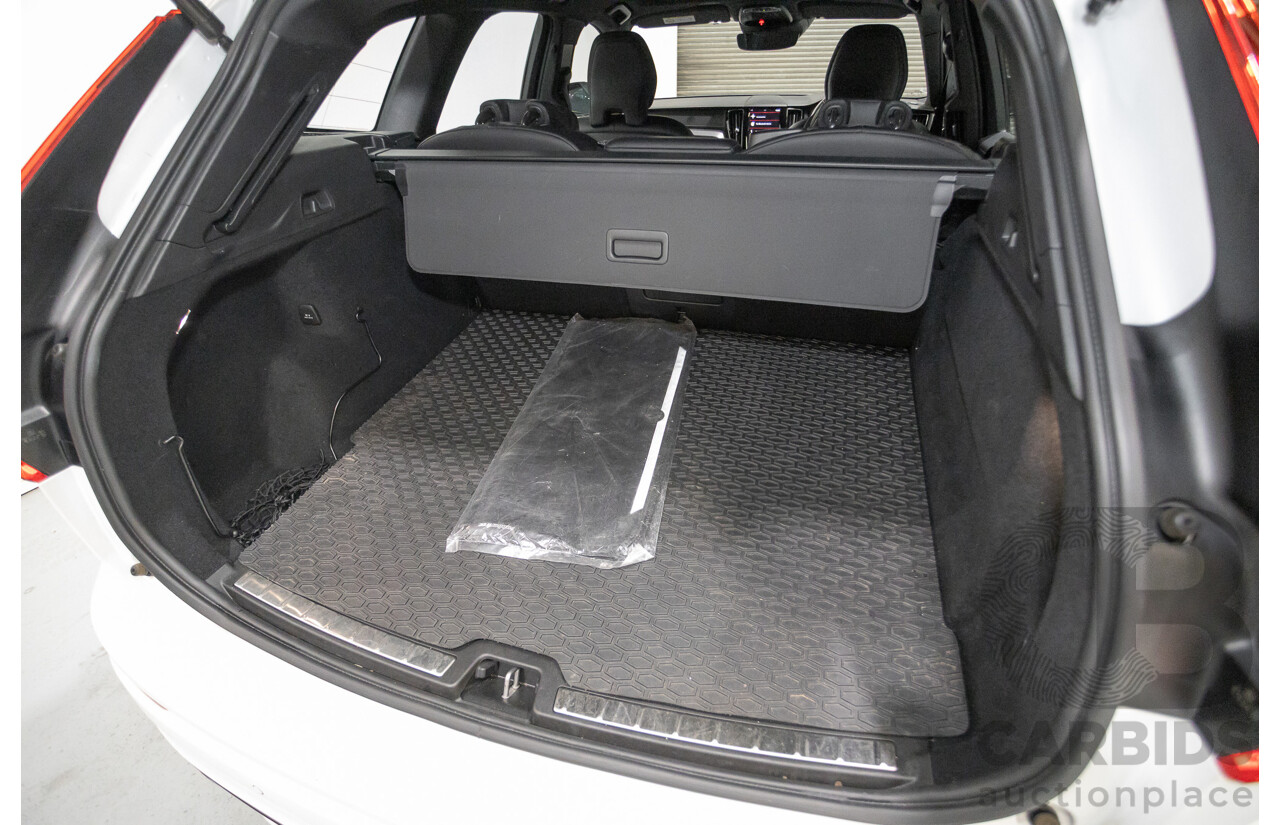 3/2020 Volvo XC60 T6 R-Design (AWD) 246 MY20 4d Wagon Crystal White Pearl Turbo & Supercharged 2.0L