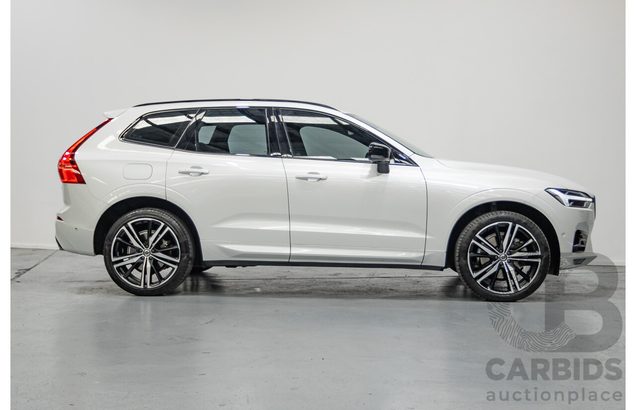 3/2020 Volvo XC60 T6 R-Design (AWD) 246 MY20 4d Wagon Crystal White Pearl Turbo & Supercharged 2.0L