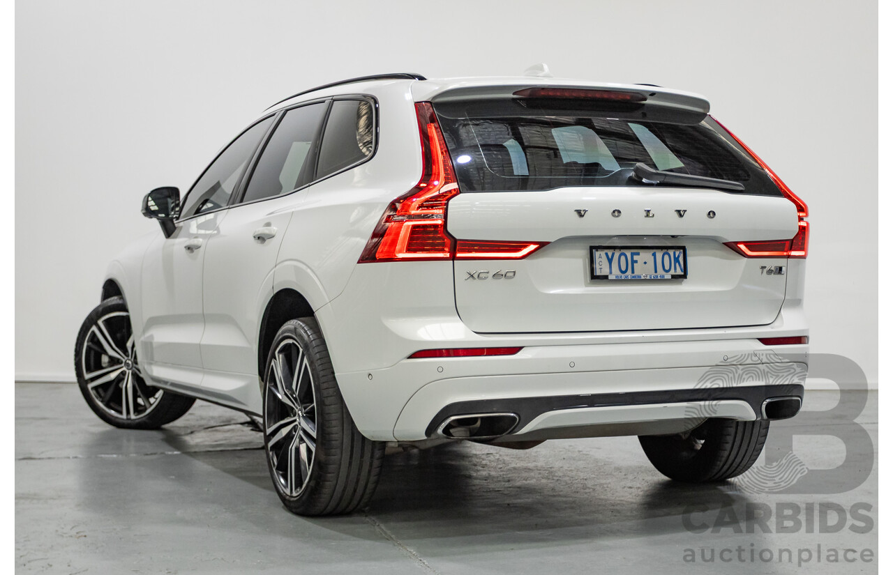 3/2020 Volvo XC60 T6 R-Design (AWD) 246 MY20 4d Wagon Crystal White Pearl Turbo & Supercharged 2.0L