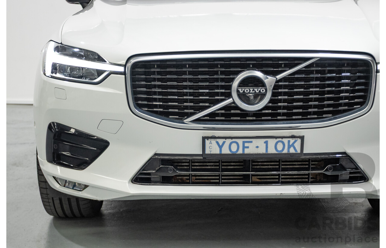 3/2020 Volvo XC60 T6 R-Design (AWD) 246 MY20 4d Wagon Crystal White Pearl Turbo & Supercharged 2.0L