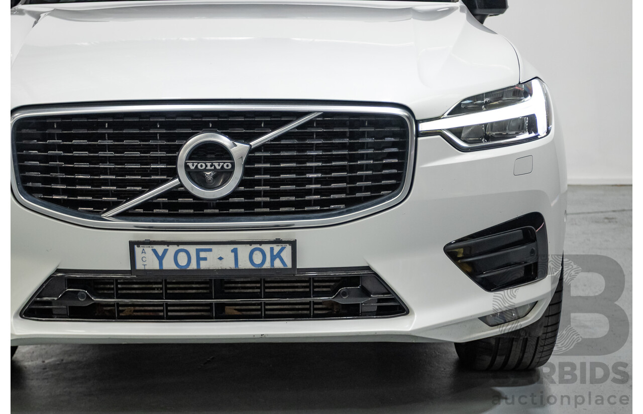 3/2020 Volvo XC60 T6 R-Design (AWD) 246 MY20 4d Wagon Crystal White Pearl Turbo & Supercharged 2.0L