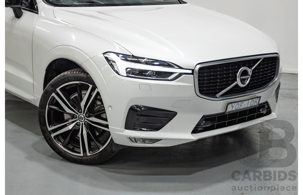 3/2020 Volvo XC60 T6 R-Design (AWD) 246 MY20 4d Wagon Crystal White Pearl Turbo & Supercharged 2.0L