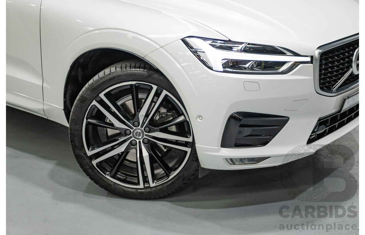 3/2020 Volvo XC60 T6 R-Design (AWD) 246 MY20 4d Wagon Crystal White Pearl Turbo & Supercharged 2.0L