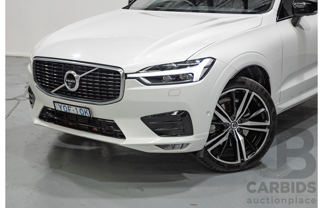 3/2020 Volvo XC60 T6 R-Design (AWD) 246 MY20 4d Wagon Crystal White Pearl Turbo & Supercharged 2.0L