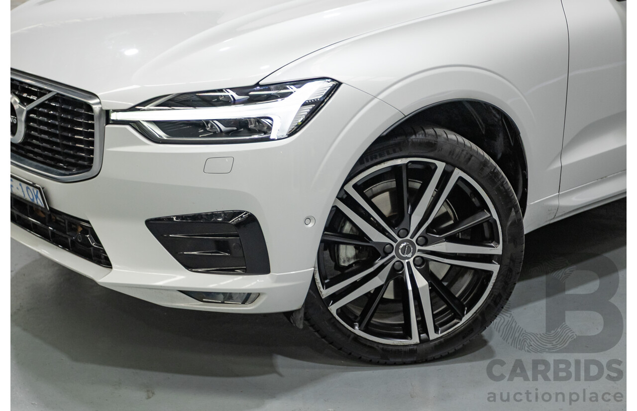3/2020 Volvo XC60 T6 R-Design (AWD) 246 MY20 4d Wagon Crystal White Pearl Turbo & Supercharged 2.0L