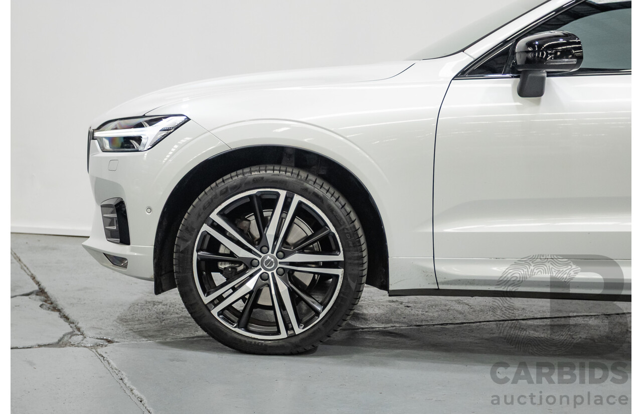 3/2020 Volvo XC60 T6 R-Design (AWD) 246 MY20 4d Wagon Crystal White Pearl Turbo & Supercharged 2.0L
