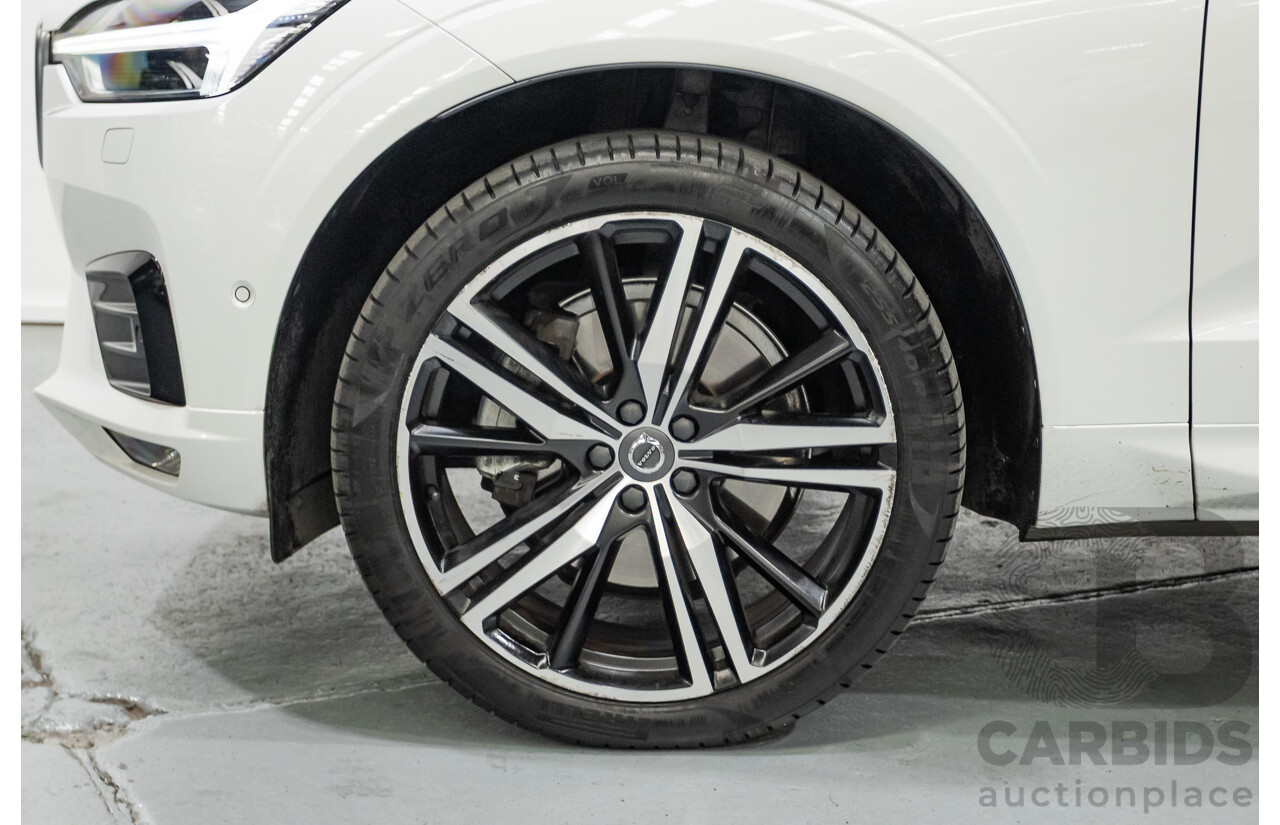 3/2020 Volvo XC60 T6 R-Design (AWD) 246 MY20 4d Wagon Crystal White Pearl Turbo & Supercharged 2.0L