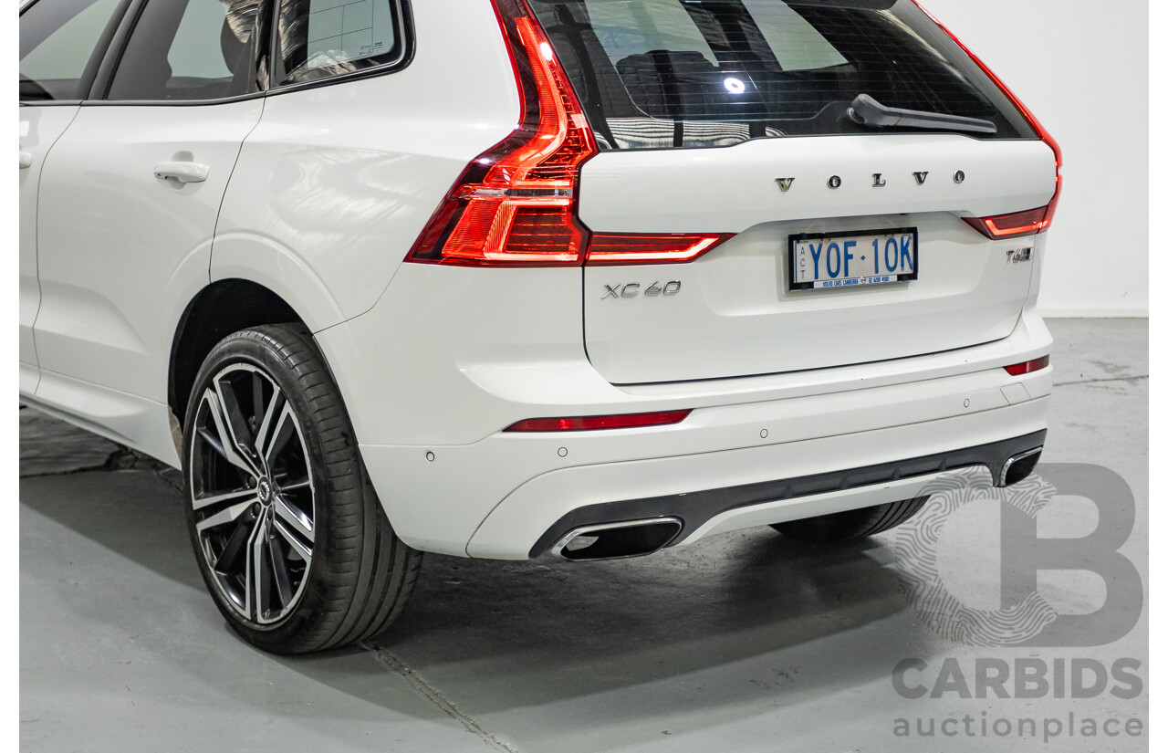 3/2020 Volvo XC60 T6 R-Design (AWD) 246 MY20 4d Wagon Crystal White Pearl Turbo & Supercharged 2.0L