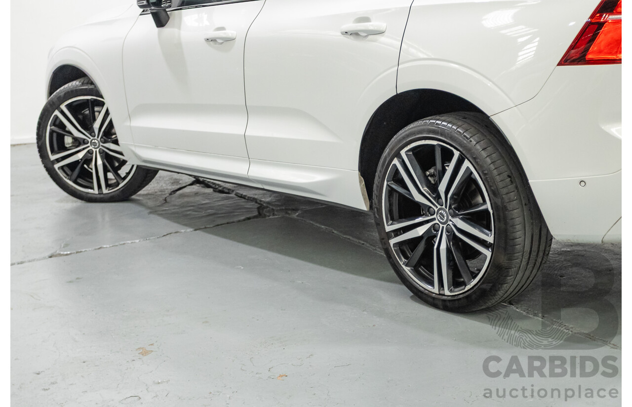 3/2020 Volvo XC60 T6 R-Design (AWD) 246 MY20 4d Wagon Crystal White Pearl Turbo & Supercharged 2.0L