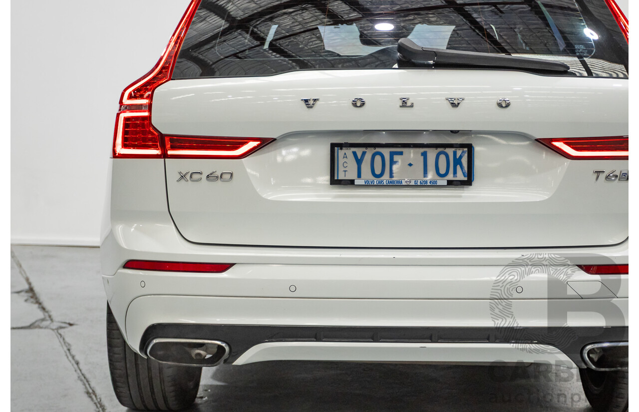 3/2020 Volvo XC60 T6 R-Design (AWD) 246 MY20 4d Wagon Crystal White Pearl Turbo & Supercharged 2.0L