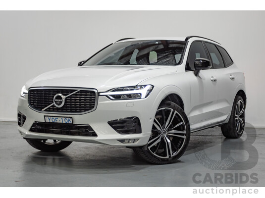 3/2020 Volvo XC60 T6 R-Design (AWD) 246 MY20 4d Wagon Crystal White Pearl Turbo & Supercharged 2.0L