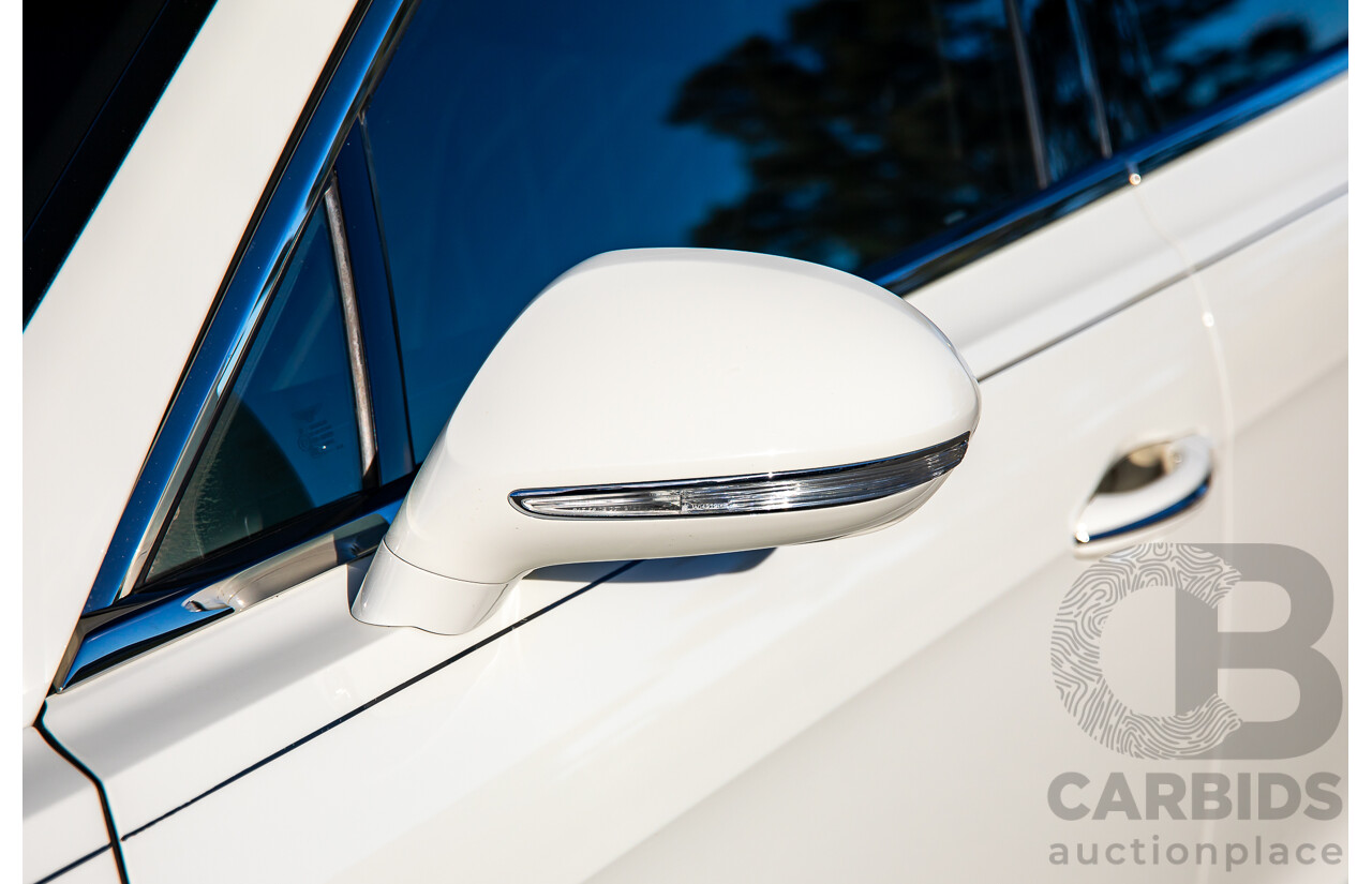 12/2014 Bentley Flying Spur V8 Mulliner (AWD) 3W MY15 4d Sedan Glacier White Twin Turbo V8 4.0L