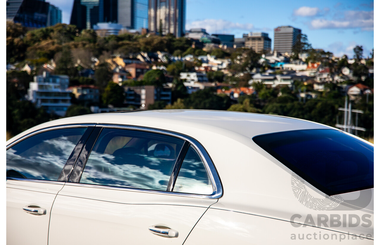 12/2014 Bentley Flying Spur V8 Mulliner (AWD) 3W MY15 4d Sedan Glacier White Twin Turbo V8 4.0L