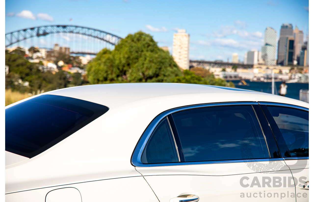 12/2014 Bentley Flying Spur V8 Mulliner (AWD) 3W MY15 4d Sedan Glacier White Twin Turbo V8 4.0L