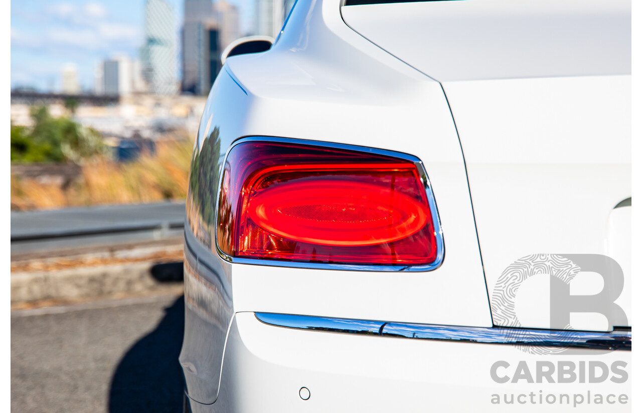 12/2014 Bentley Flying Spur V8 Mulliner (AWD) 3W MY15 4d Sedan Glacier White Twin Turbo V8 4.0L