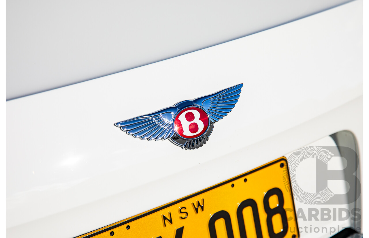 12/2014 Bentley Flying Spur V8 Mulliner (AWD) 3W MY15 4d Sedan Glacier White Twin Turbo V8 4.0L