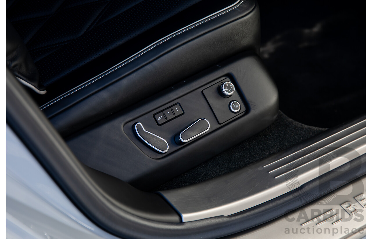 12/2014 Bentley Flying Spur V8 Mulliner (AWD) 3W MY15 4d Sedan Glacier White Twin Turbo V8 4.0L