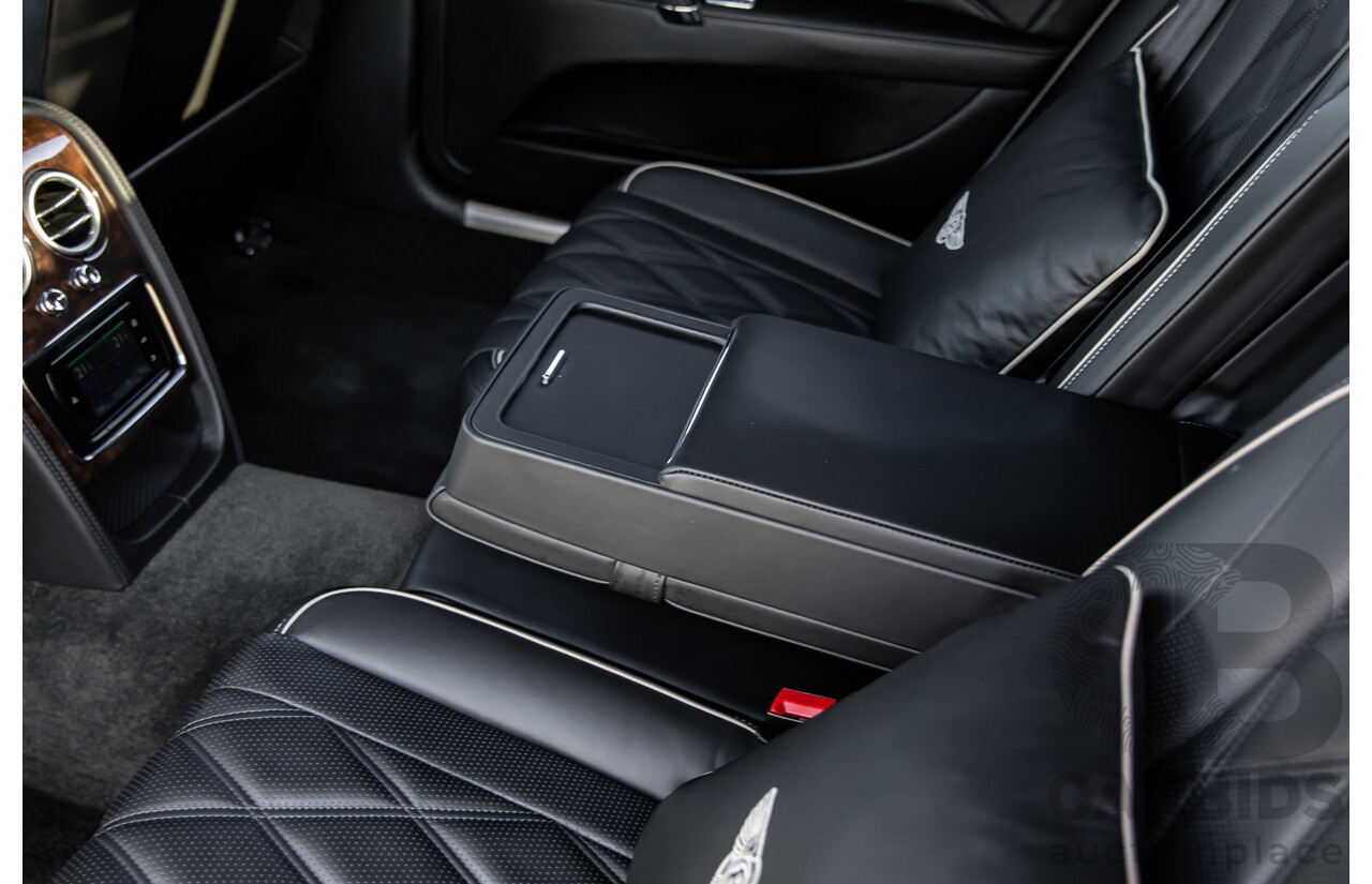 12/2014 Bentley Flying Spur V8 Mulliner (AWD) 3W MY15 4d Sedan Glacier White Twin Turbo V8 4.0L