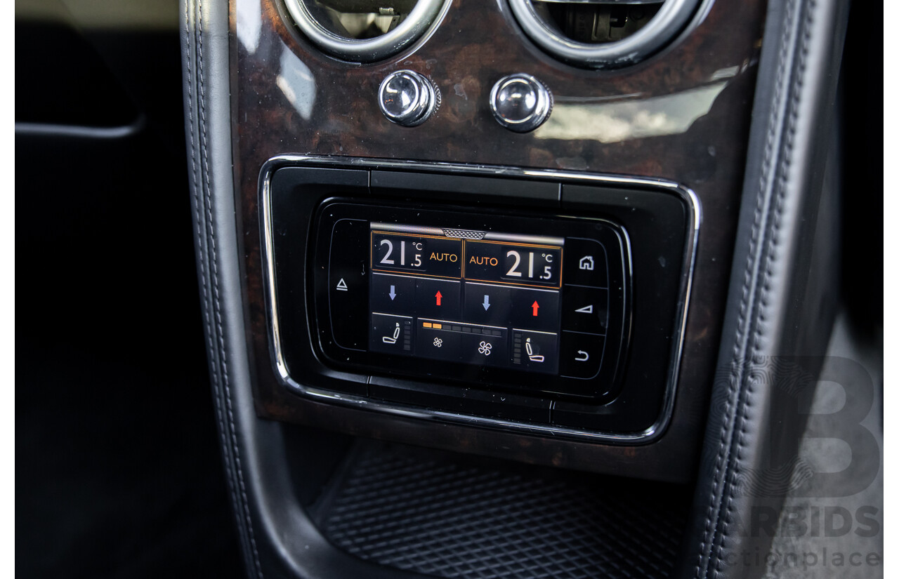 12/2014 Bentley Flying Spur V8 Mulliner (AWD) 3W MY15 4d Sedan Glacier White Twin Turbo V8 4.0L