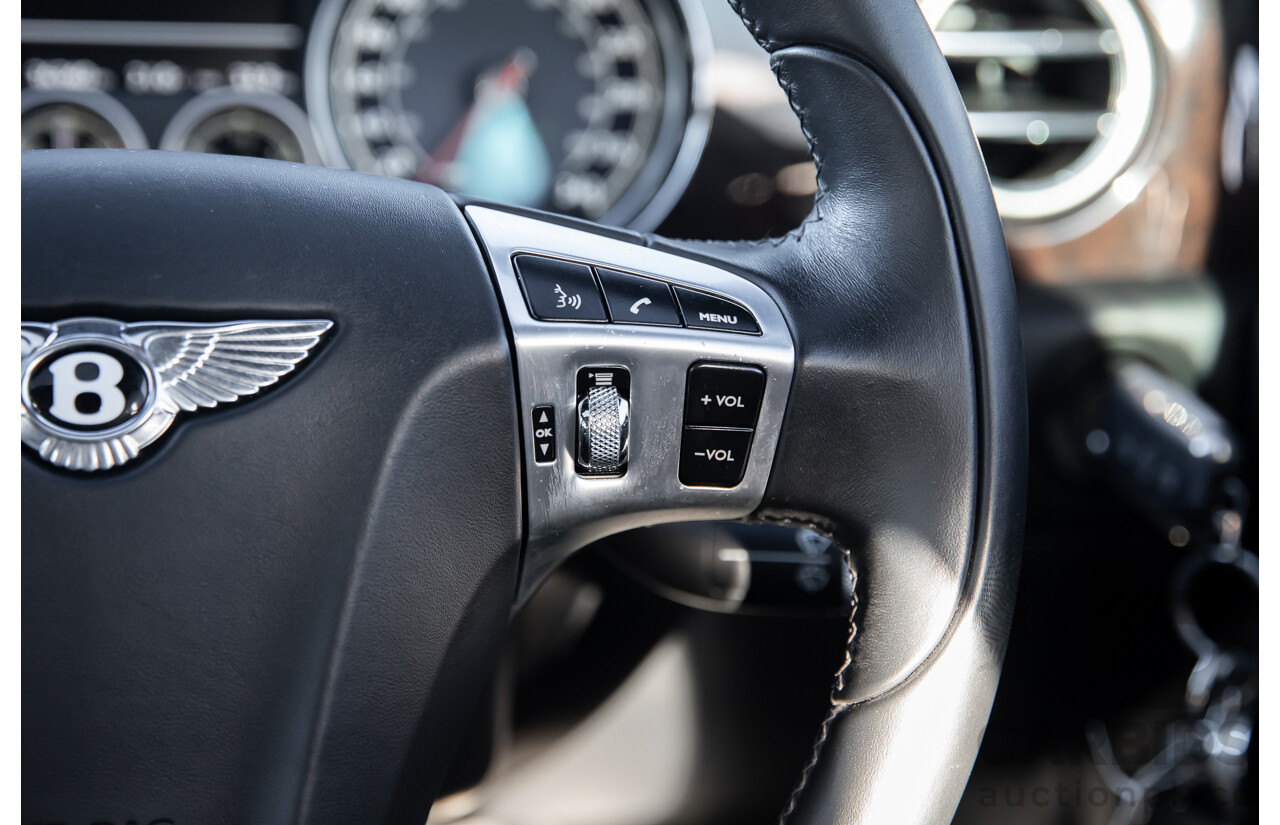 12/2014 Bentley Flying Spur V8 Mulliner (AWD) 3W MY15 4d Sedan Glacier White Twin Turbo V8 4.0L